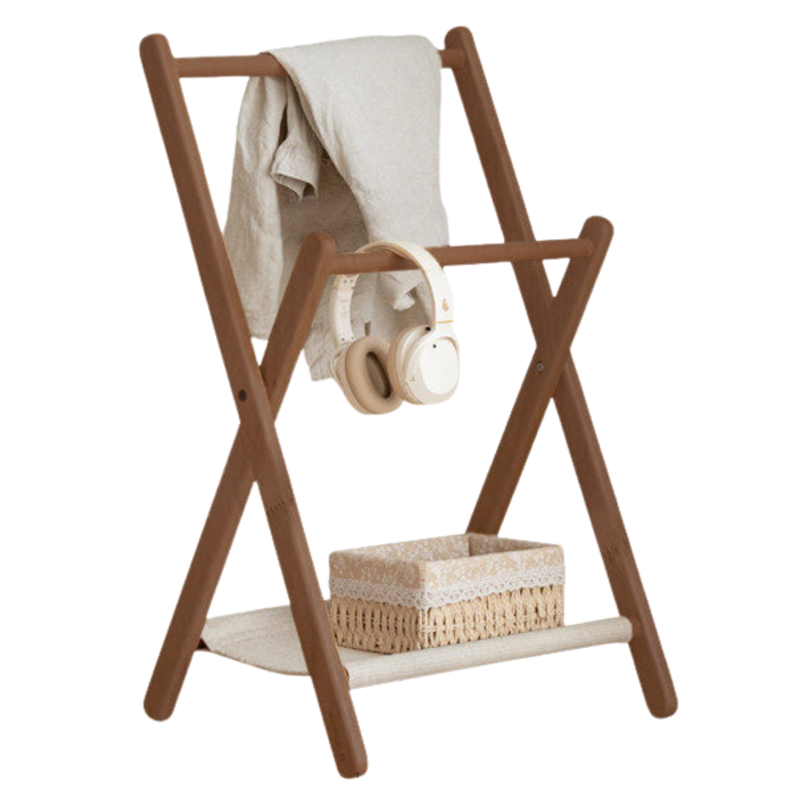 Beech, Rubberwood Solid Wood clothes hanger