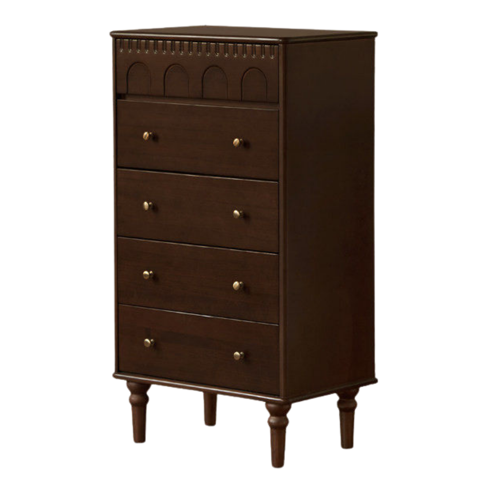Poplar, Ash Solid Wood Retro Style Bucket Cabinet.