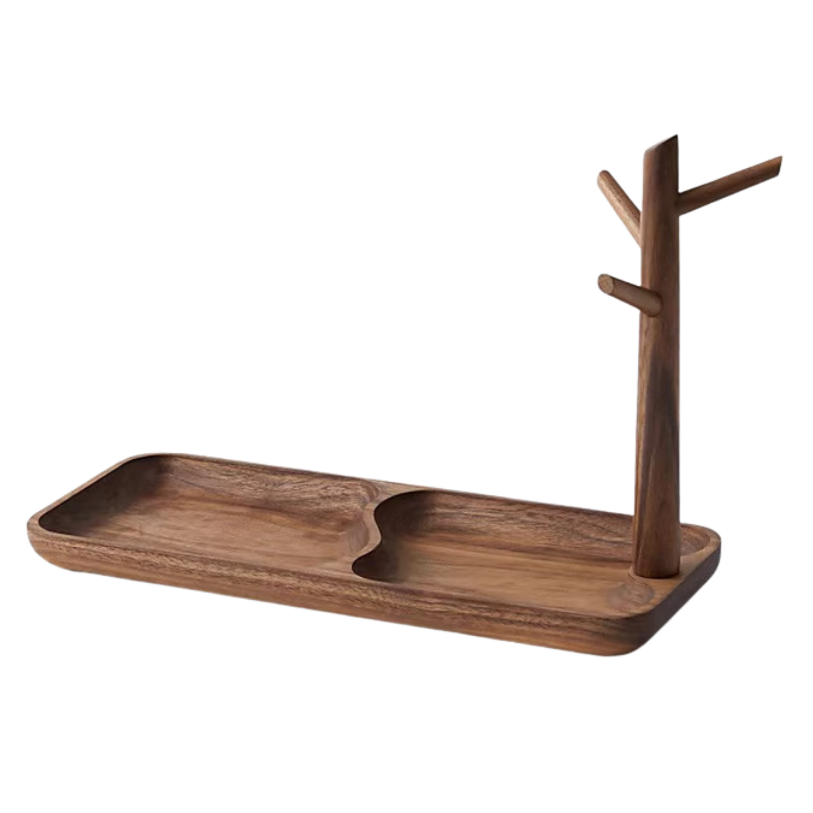 Beech, Black Walnut, Acacia Solid Wood Key Hanging Rack