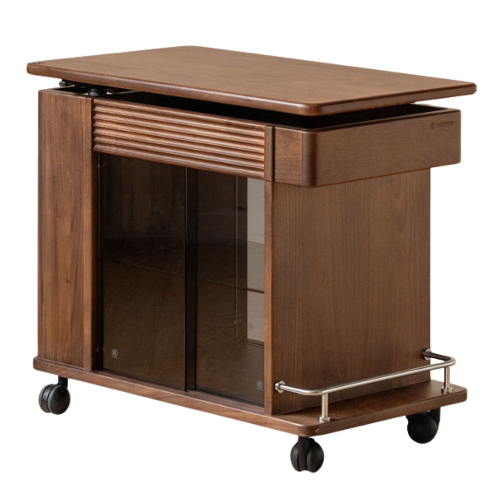 Black Walnut Solid Wood Italian Light Luxury Style Side Table