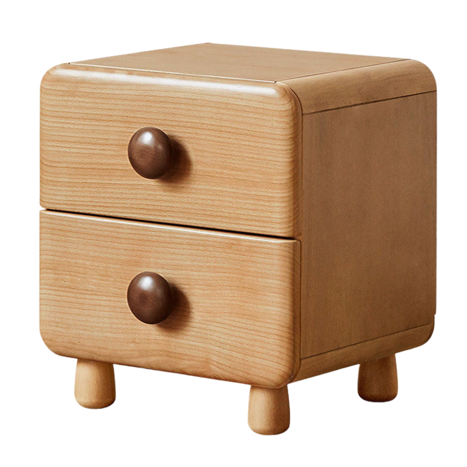 Beech, Ruberwood Solid Wood Kids Nightstand