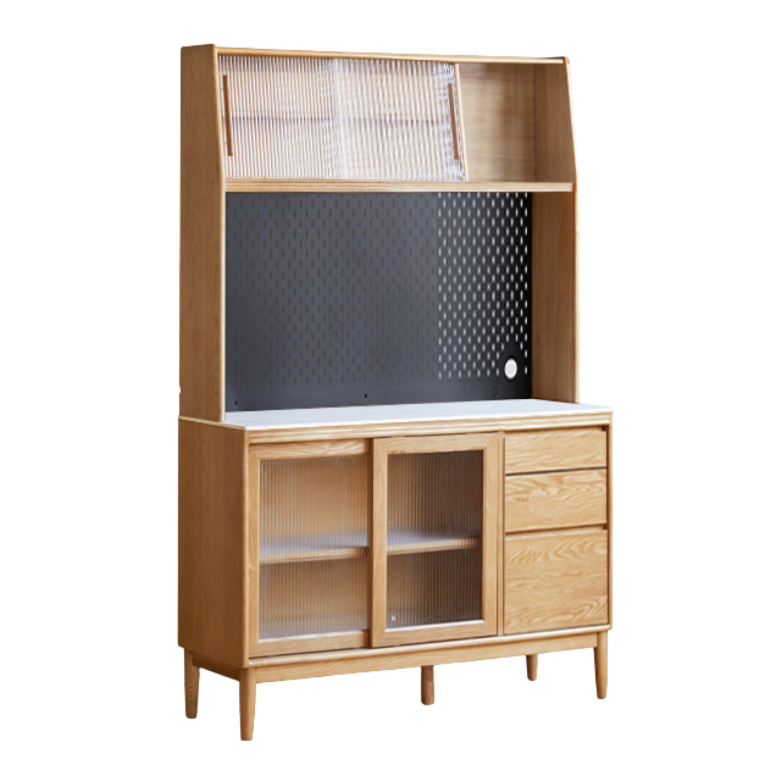 Oak, Ash Solid Wood Large Capacity Storage Sideboard