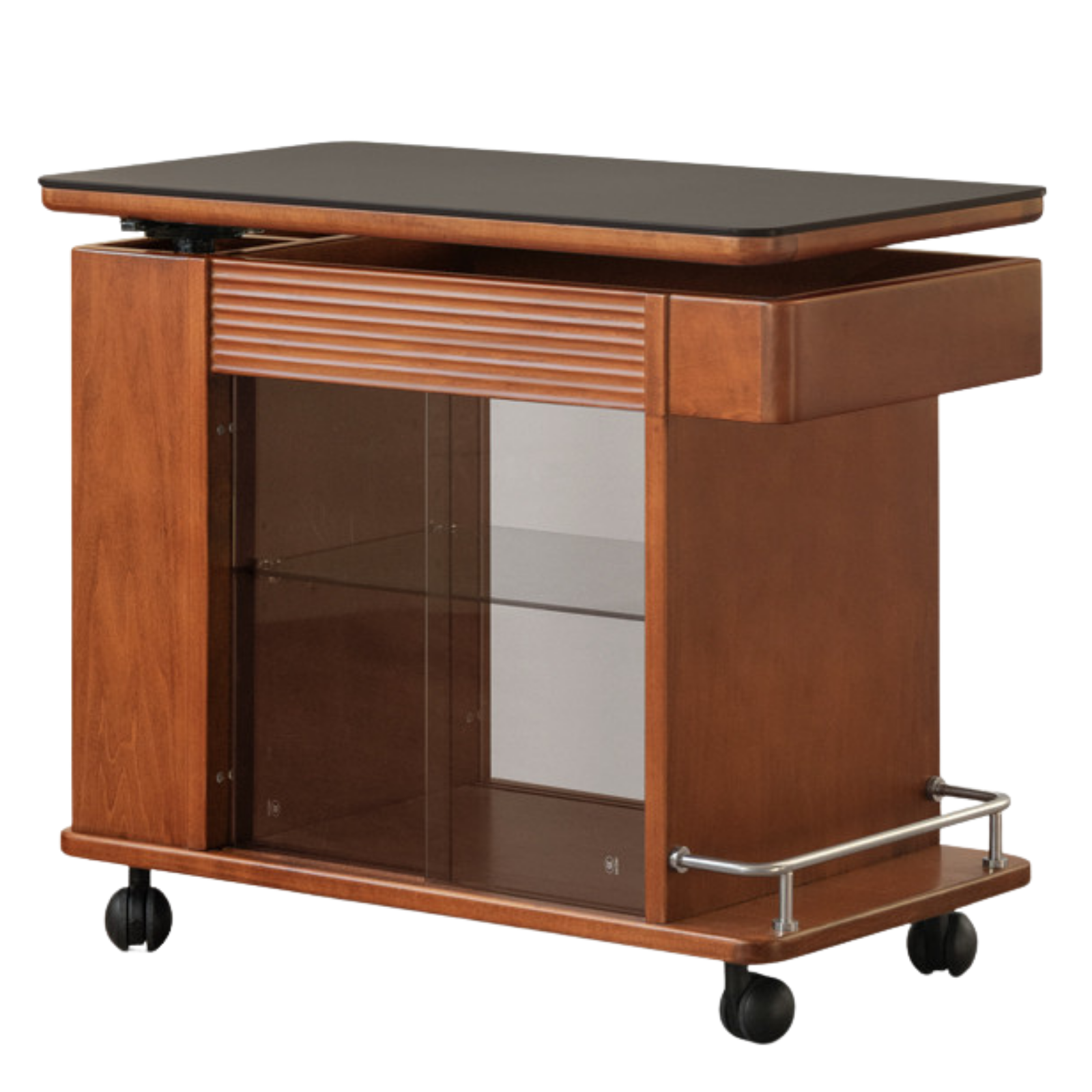 Tulipwood Solid Wood Elevating Rock Board Side Table