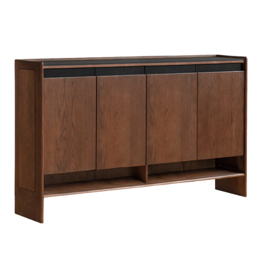 Oak Solid Wood Modern Rock Board Shoe Cabinet