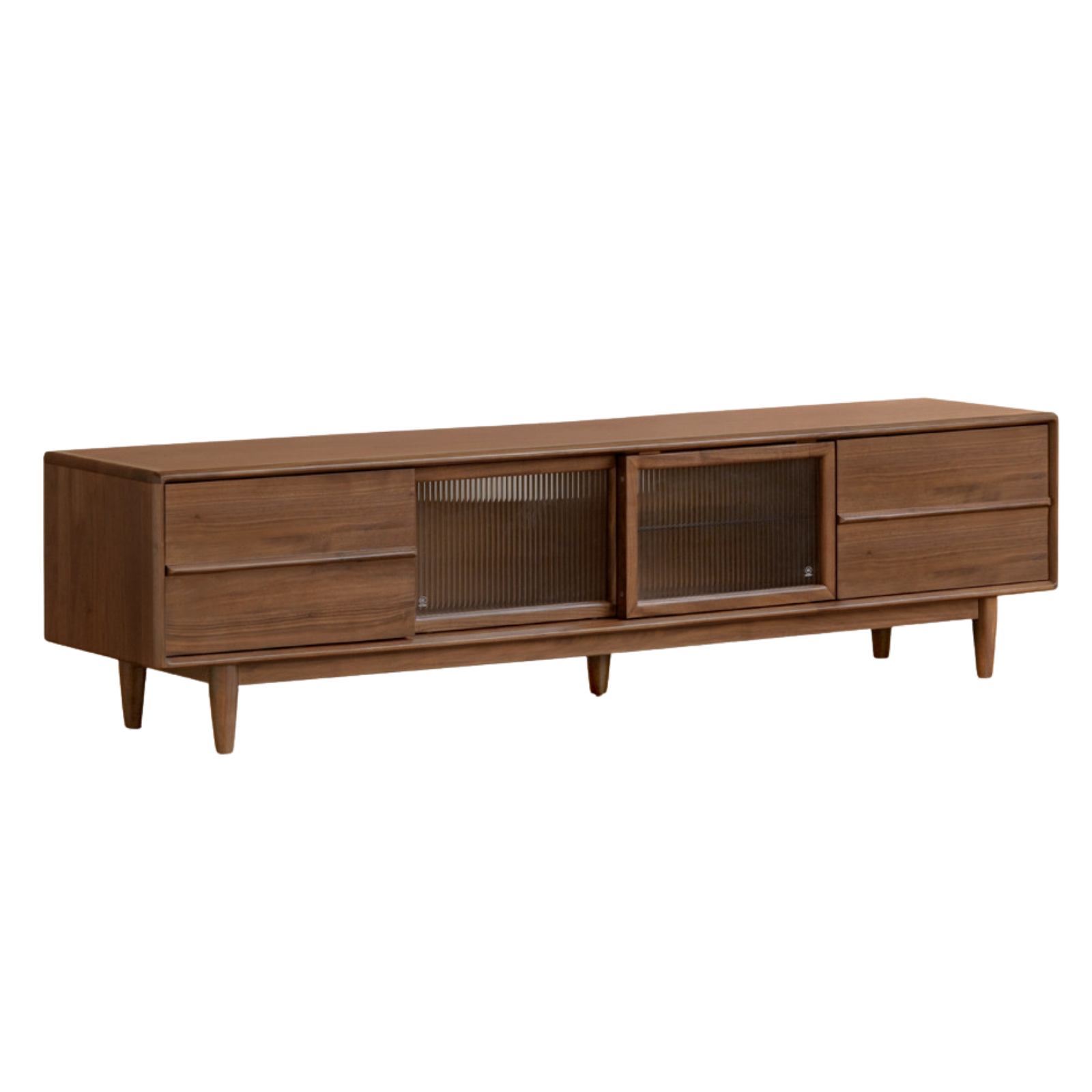 Black Walnut Solid Wood Modern TV Cabinet