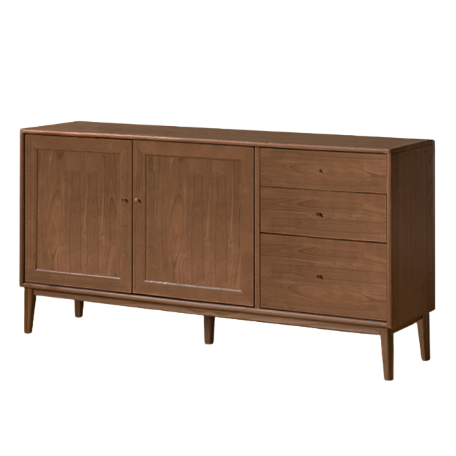 Oak Solid Wood, Solid Rubberwood Classic Sideboard