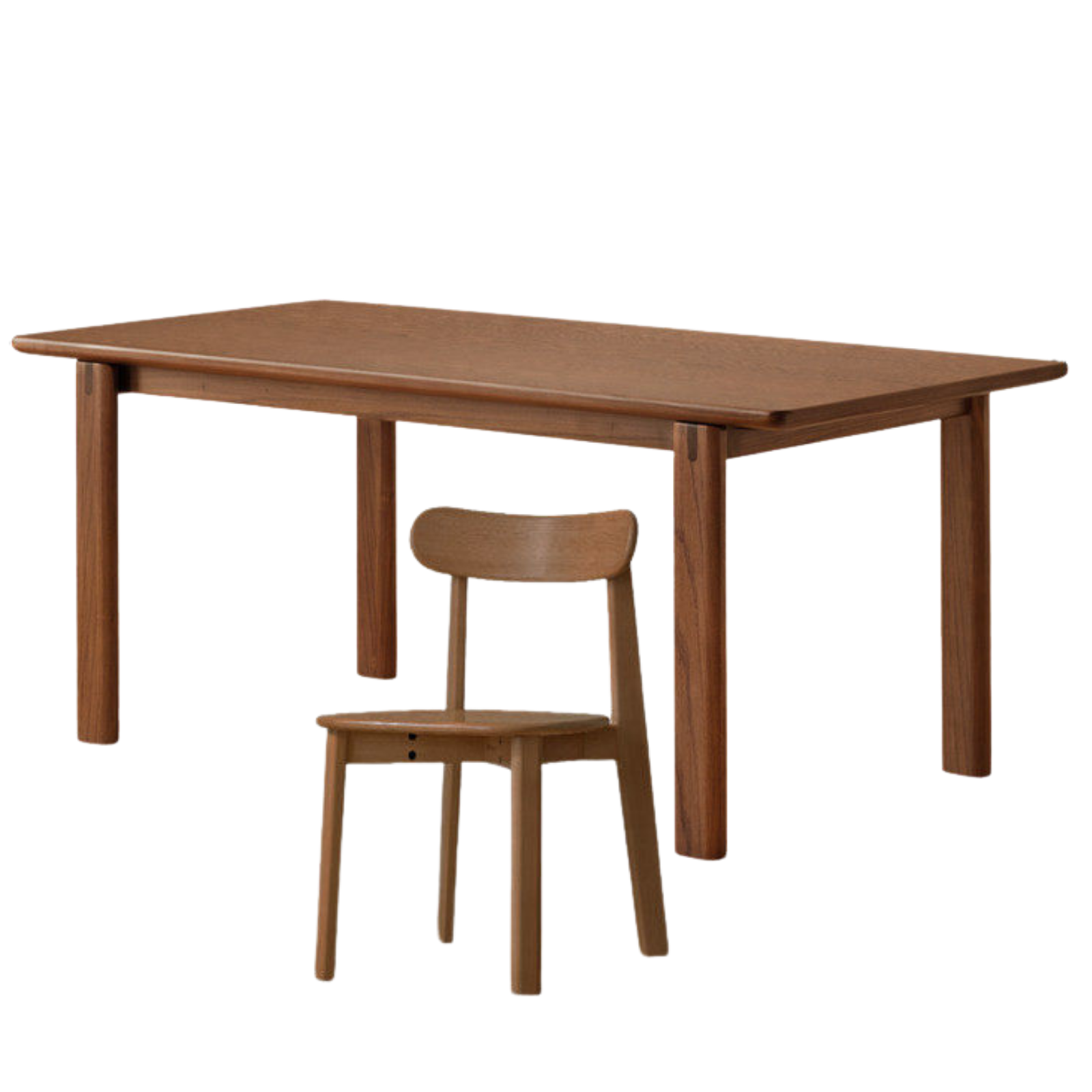 Black Walnut, Oak Solid Wood Large Board Dining Table