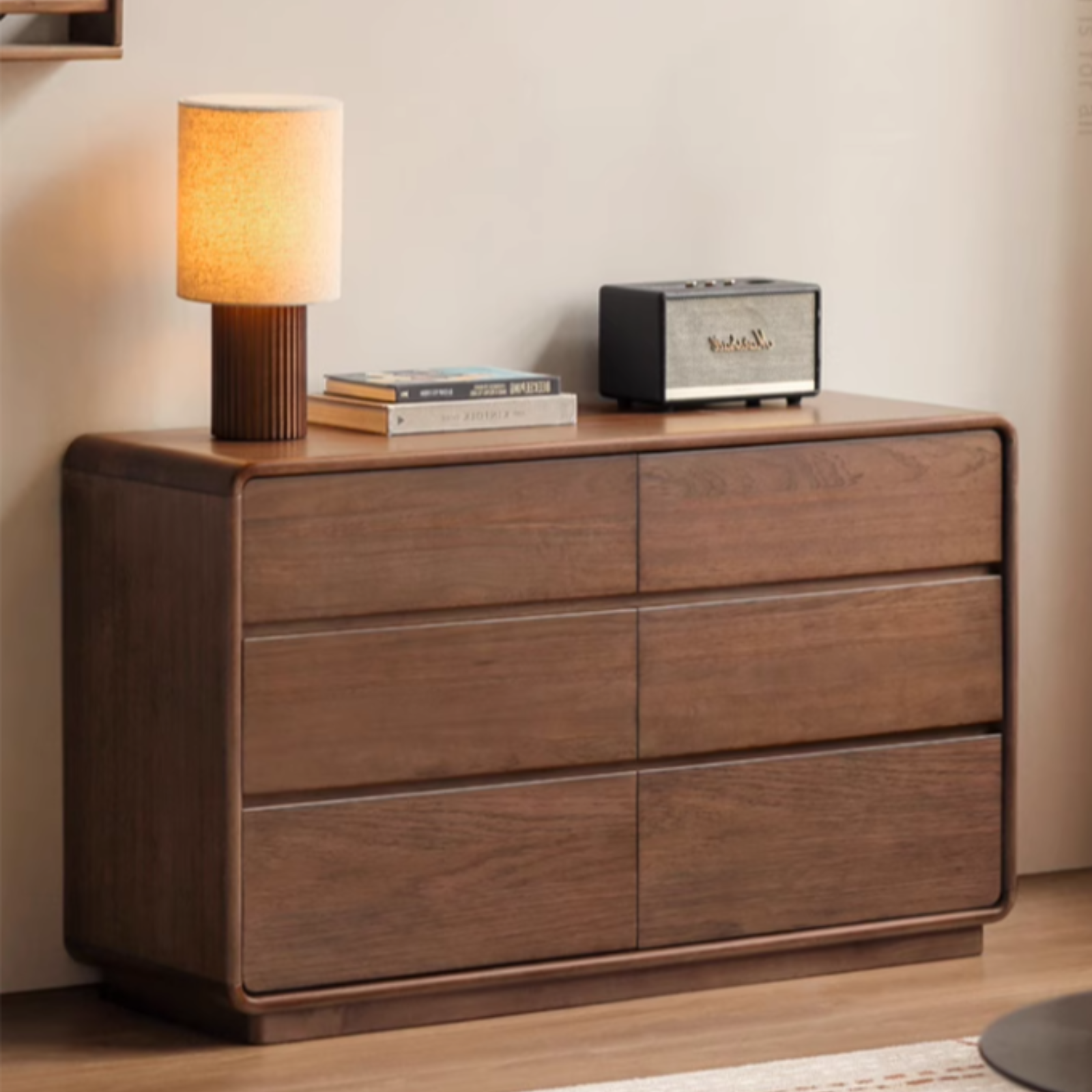 Sandalwood Solid Wood Modern Chest of Drawers