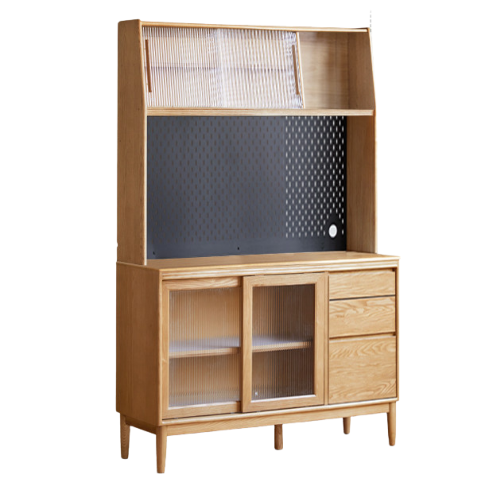 Oak, Ash Solid Wood Large Capacity Storage Sideboard