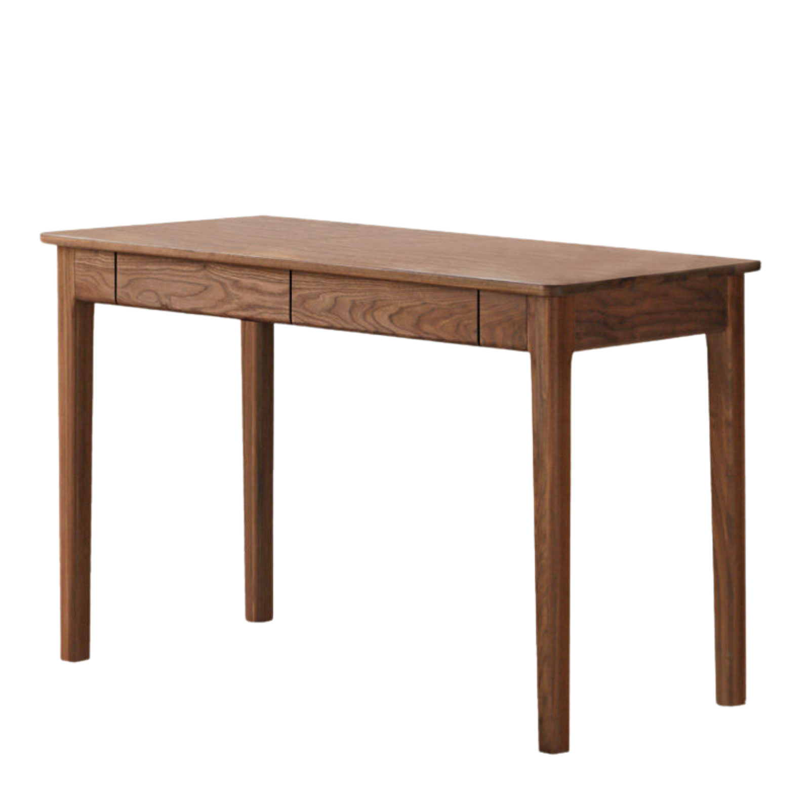 Black Walnut, Rosewood Solid Wood Desk with Drawer New Style