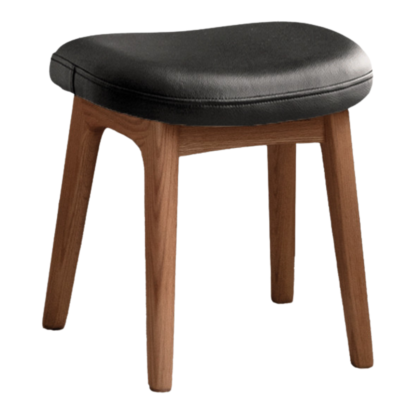 Ash, Black Walnut, Oak Solid Wood, Solid Longan Hardwood Makeup Stool