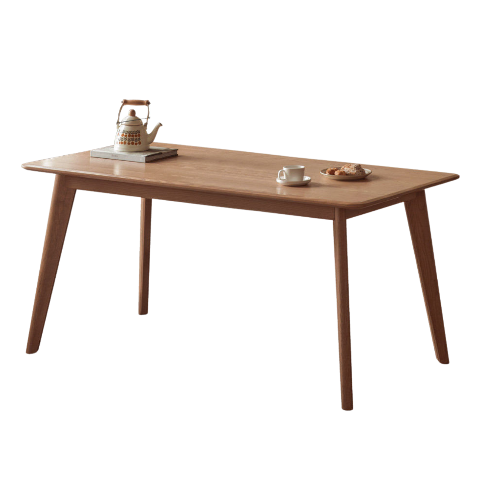 Oak, Rubberwood, Ash Solid Wood Nordic Dining Table