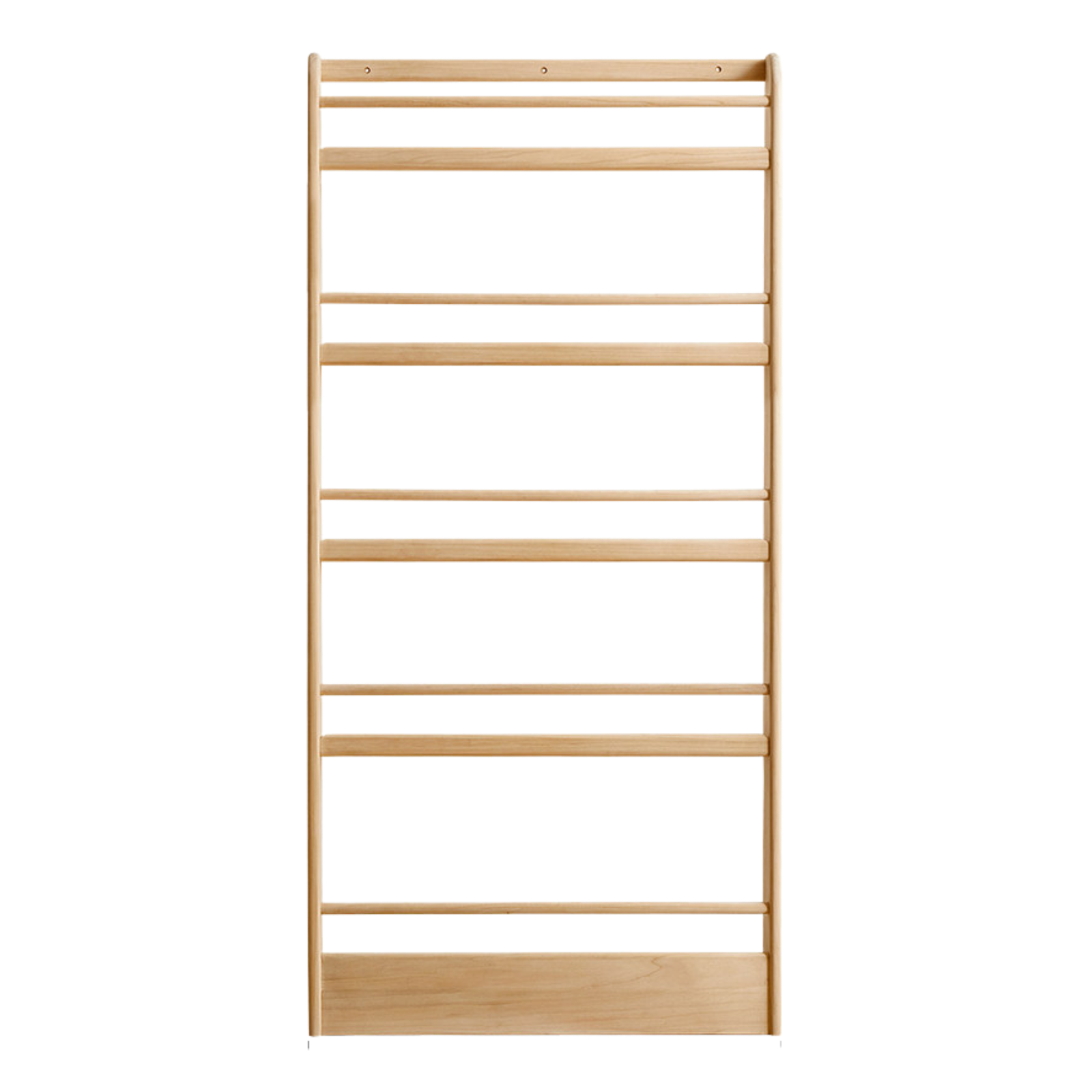 Poplar, Beech Solid Wood Wall Mounted Kids Bookcase