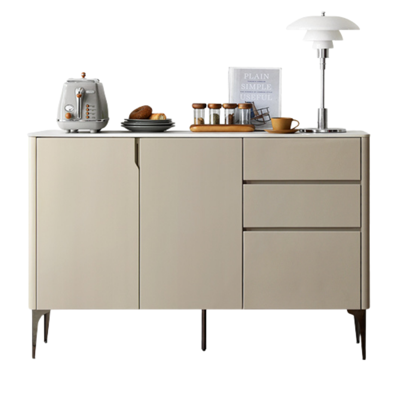 Tulipwood Solid Wood Sideboard Slate Top