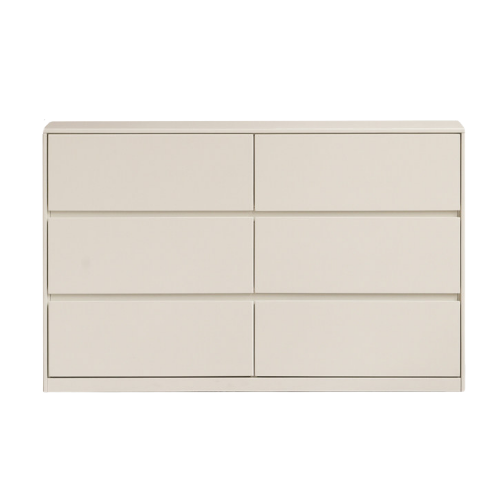 Solid Rubberwood Cream Style Chest of Drawers