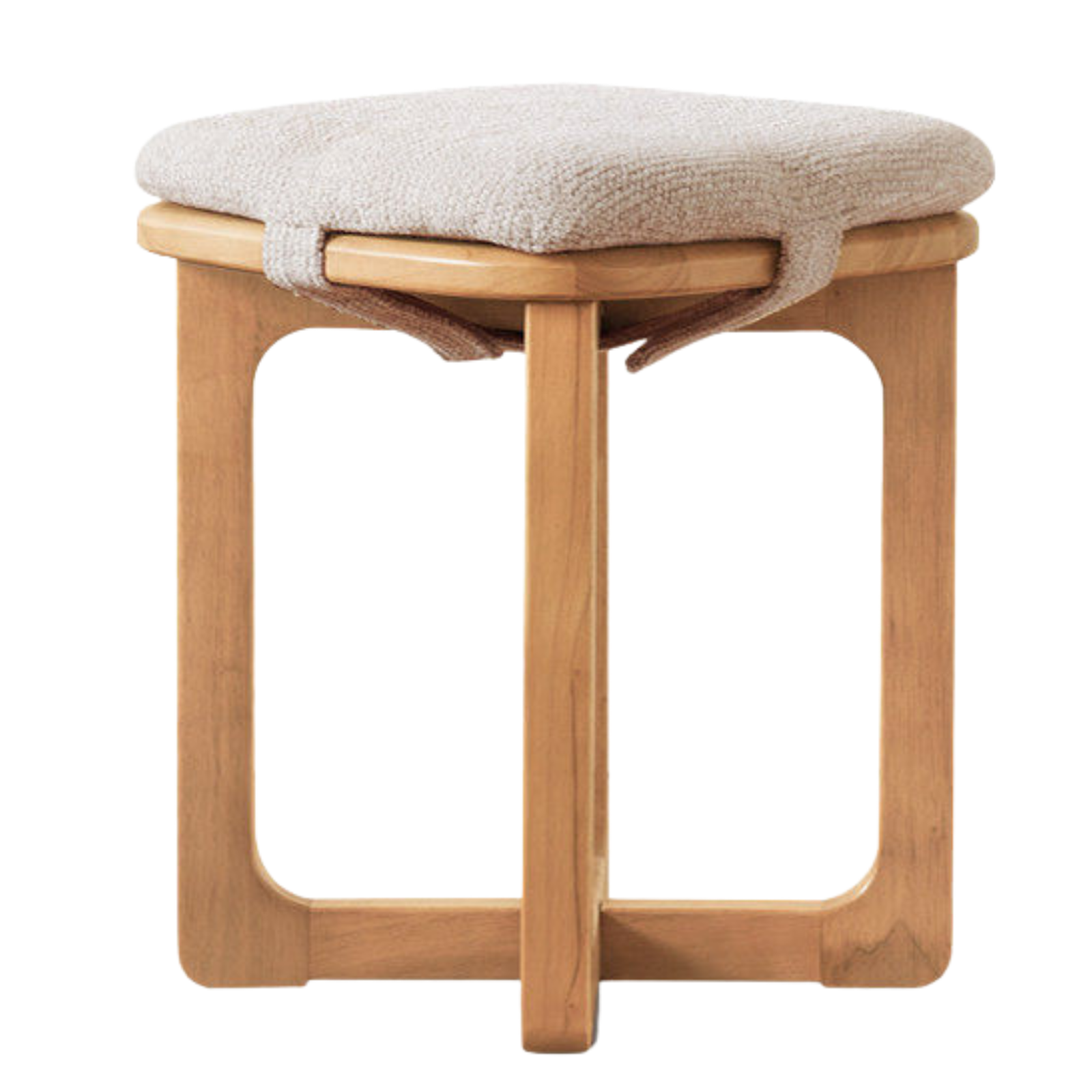 Oak Solid Wood, Rubberwood Solid Modern Simple Makeup Stool