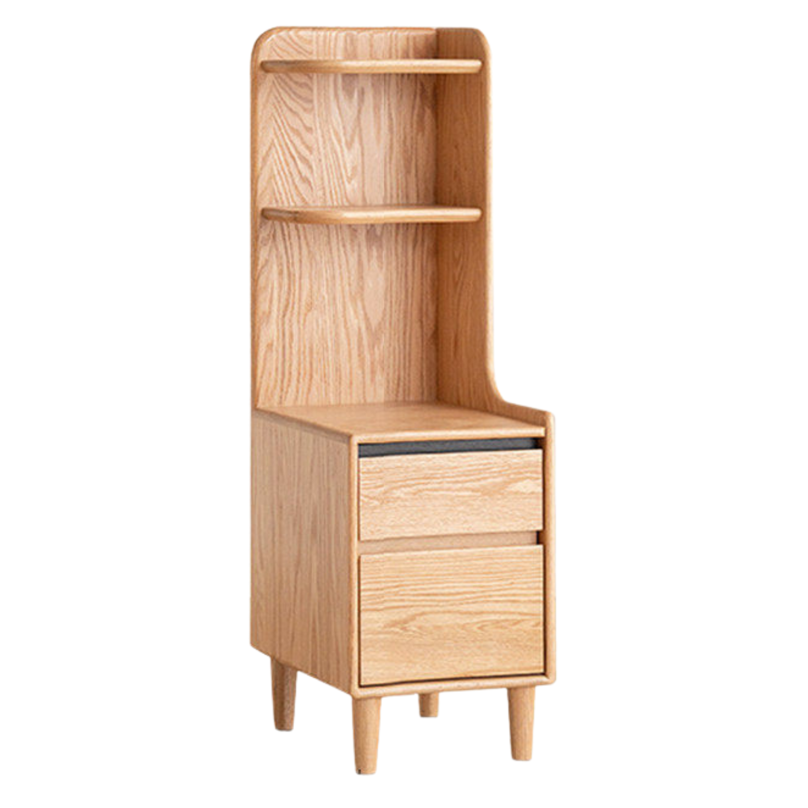 Oak Solid Wood Modern Nightstand.