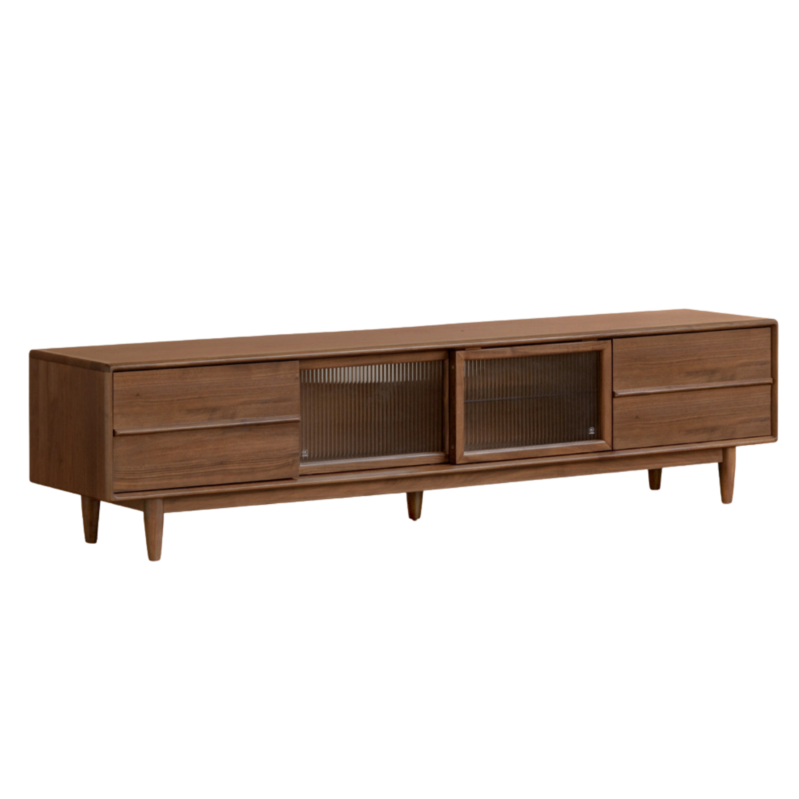 Black Walnut, Sandalwood, Ash Solid Wood Modern TV Cabinet