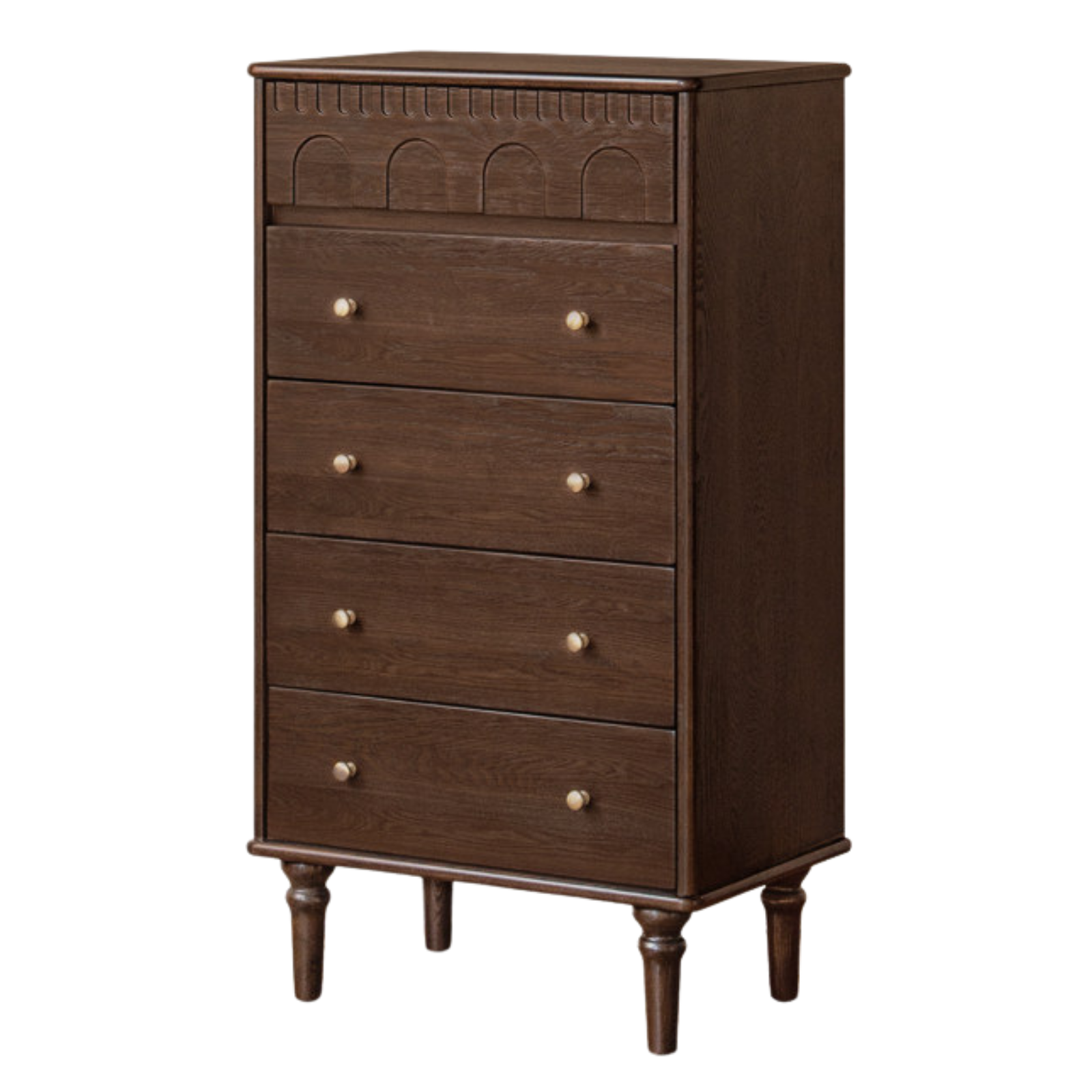 Poplar, Ash Solid Wood Retro Style Bucket Cabinet.