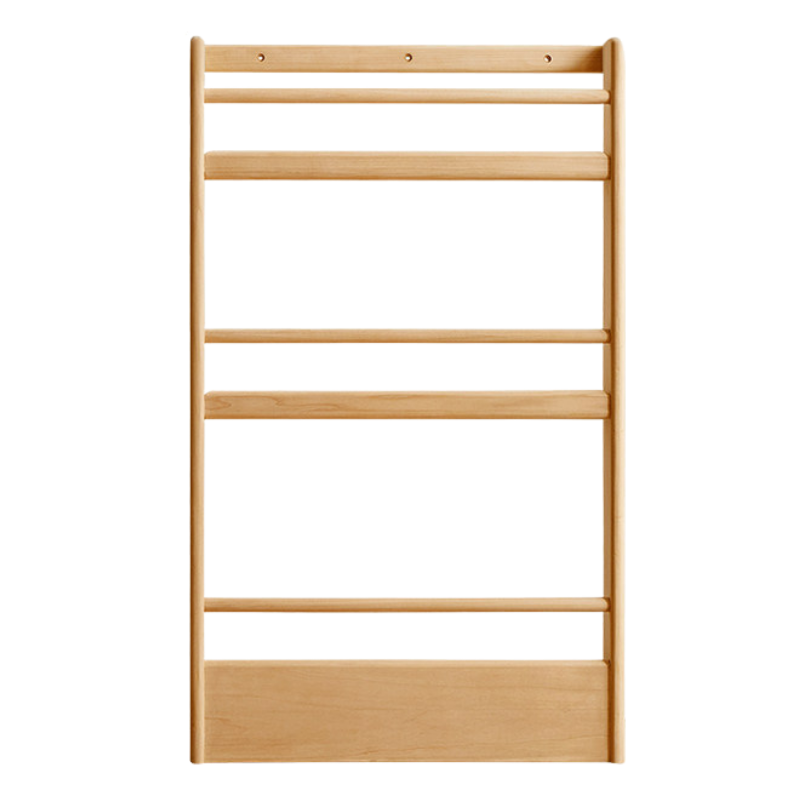Poplar, Beech Solid Wood Wall Mounted Kids Bookcase