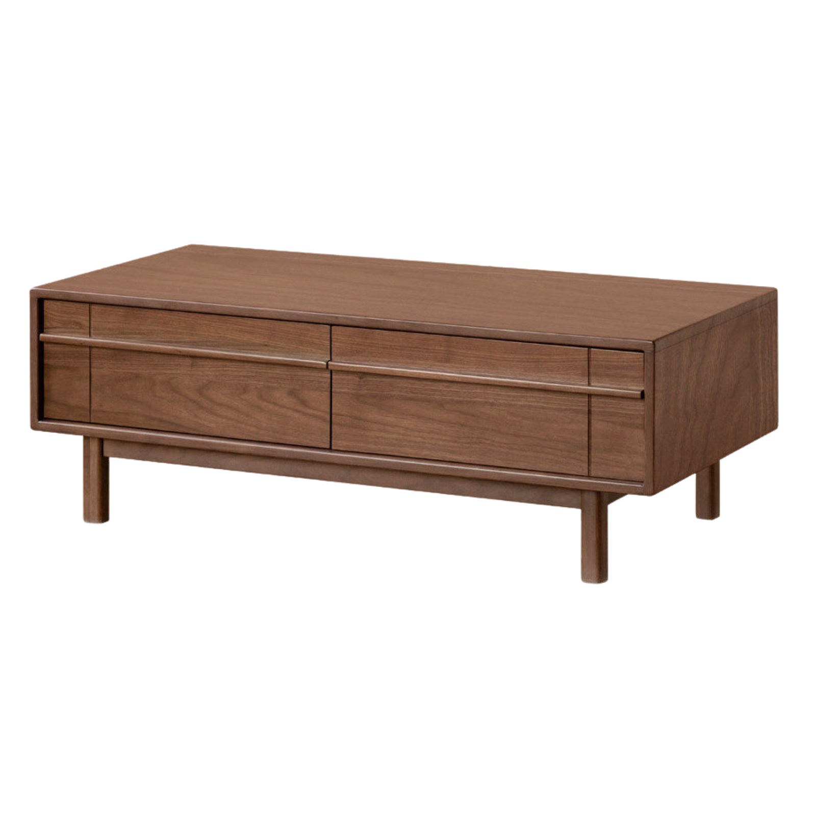 Black Walnut Solid Wood Modern Casual Coffee Table