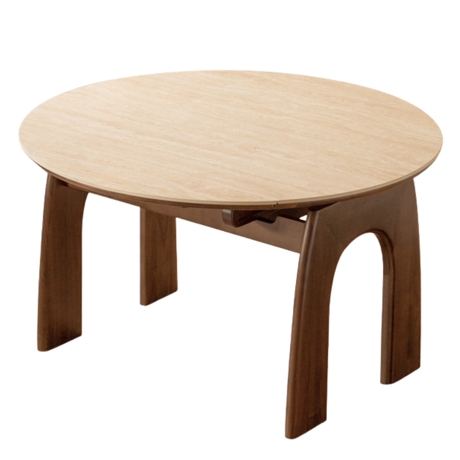 Black Walnut Solid Wood Round Dining Table