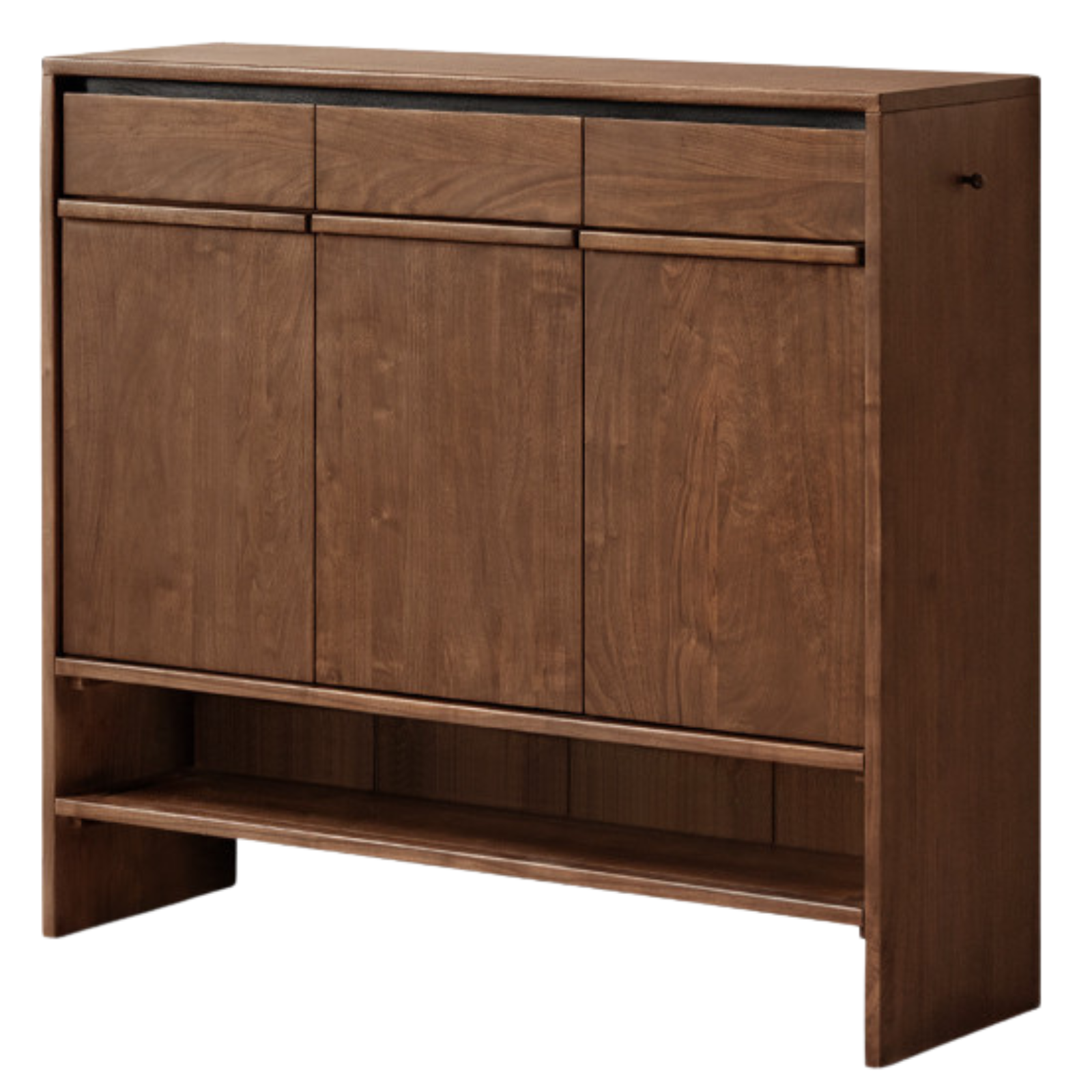 Black Walnut, Oak Solid Wood Italian Light Luxury Shoe Cabinet