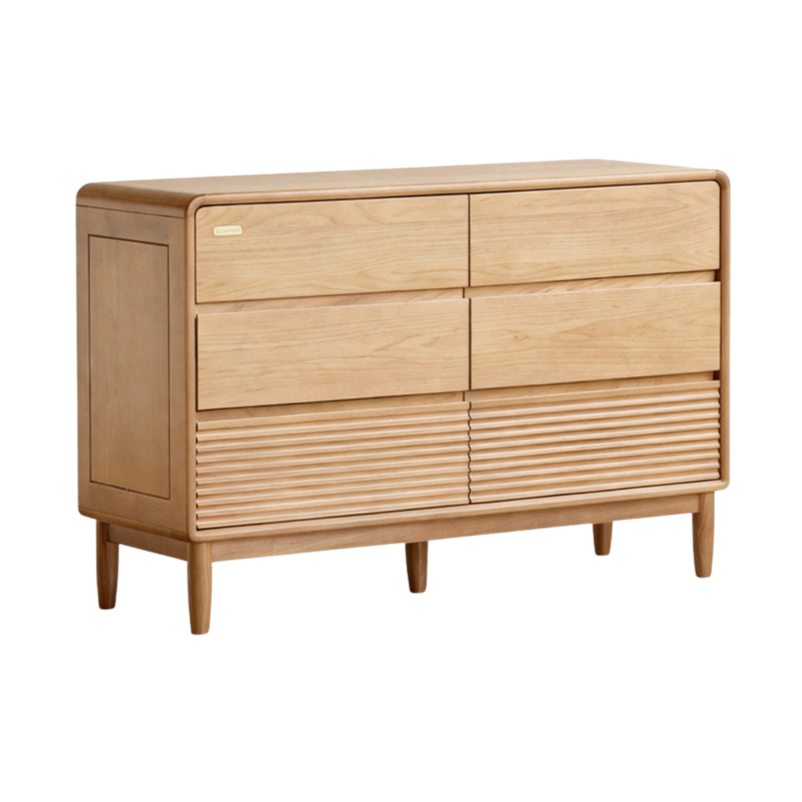 Black Walnut, Catalpa, Ash Solid Wood Drawer Storage Cabinet