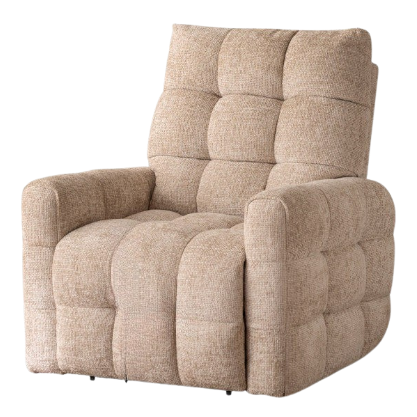 French Modern Recliner Accent Chair in Fabric