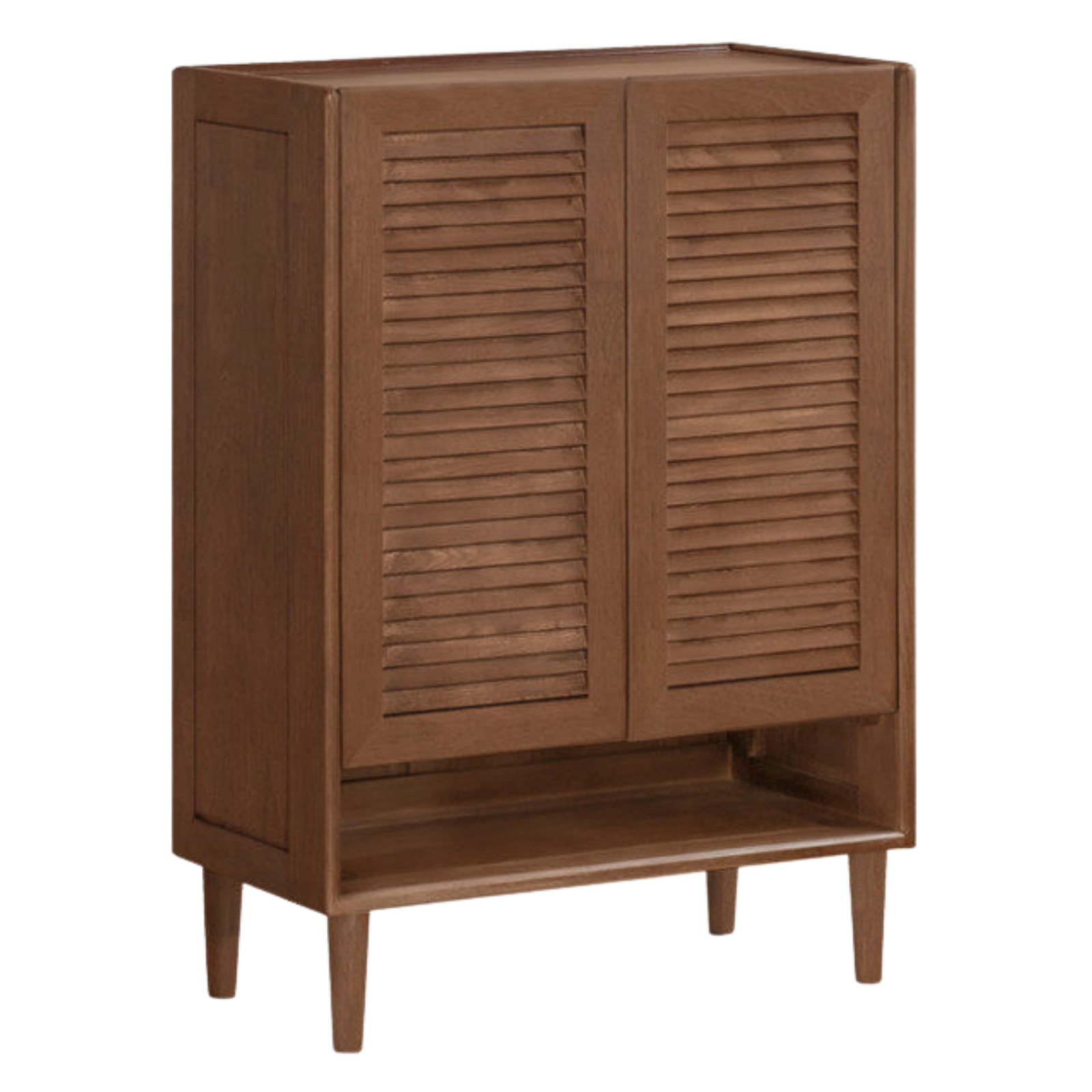 Oak Solid Wood, Rubberwood Solid Shoe Cabinet Entryway Storage Organizer Large Capacity