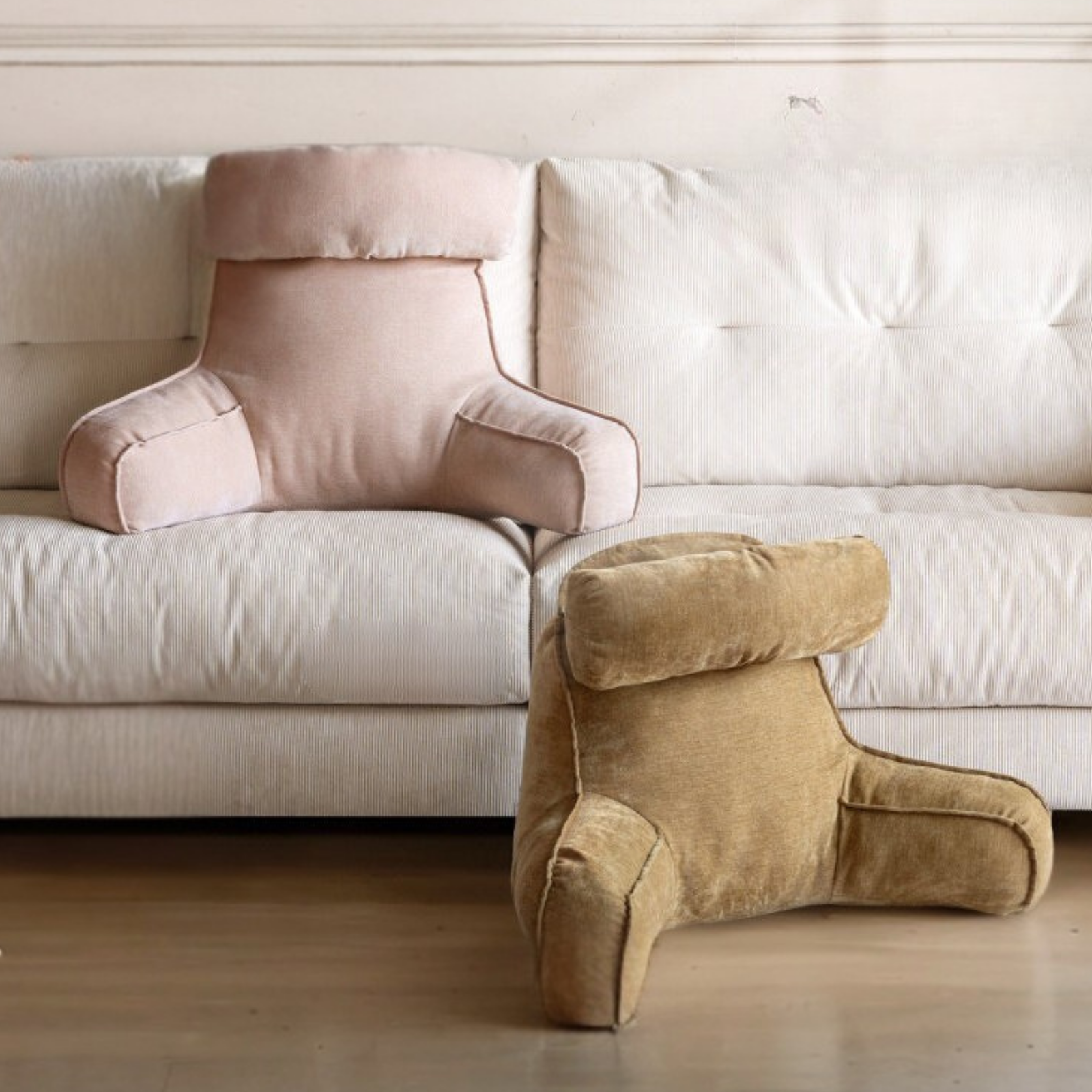 Bed Headboard with Upholstered Backrest Cushion