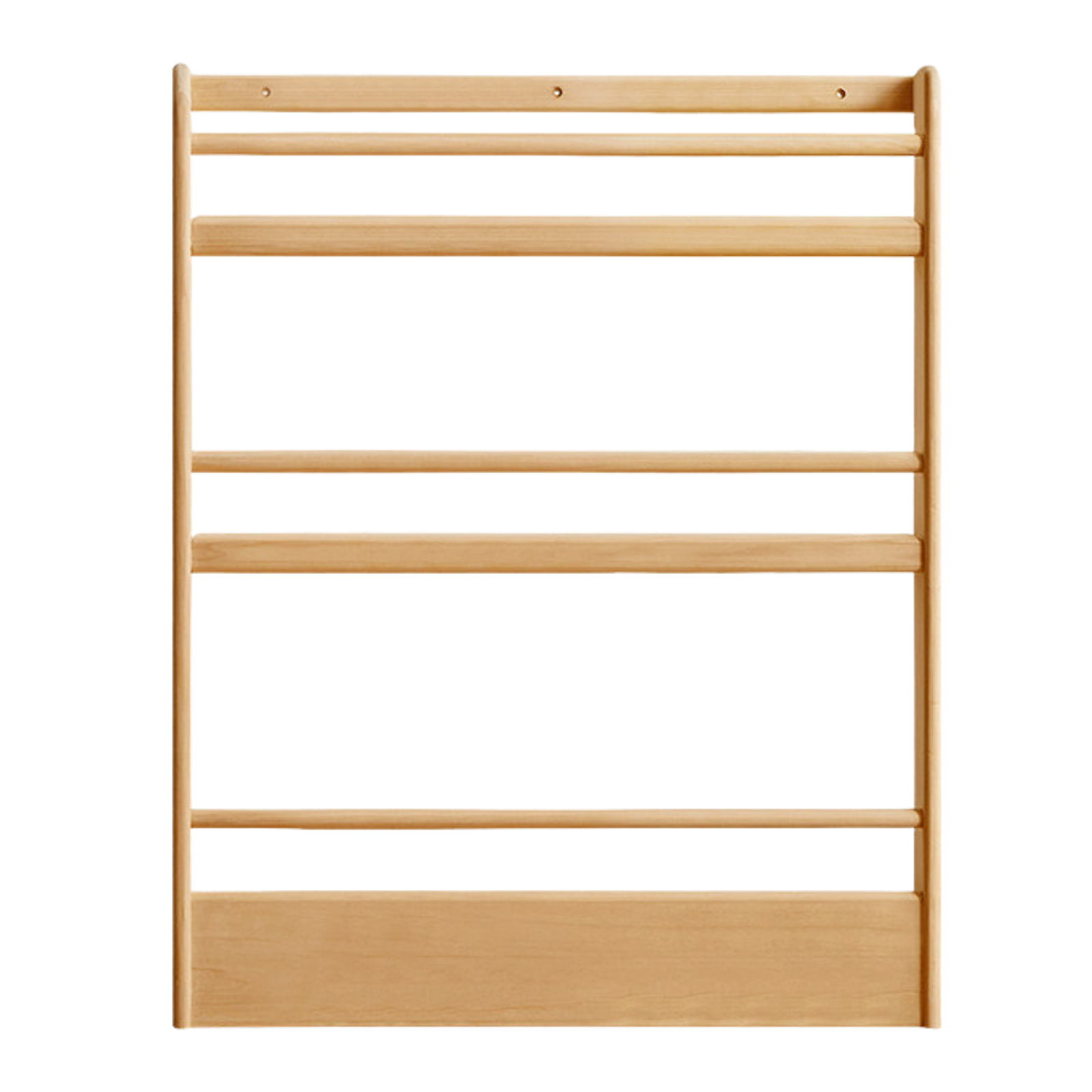 Poplar, Beech Solid Wood Wall Mounted Kids Bookcase