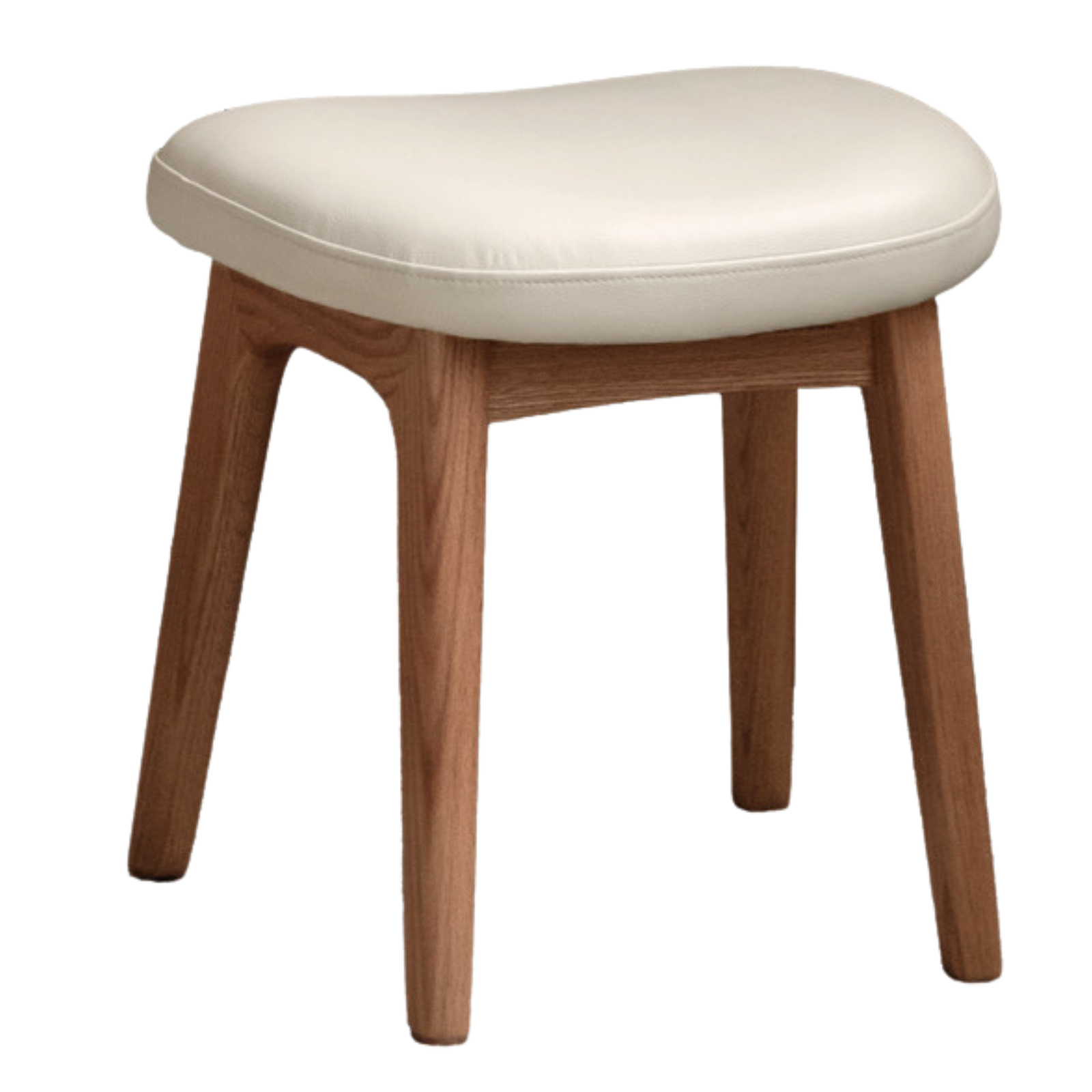 Ash, Black Walnut, Oak Solid Wood, Solid Longan Hardwood Makeup Stool