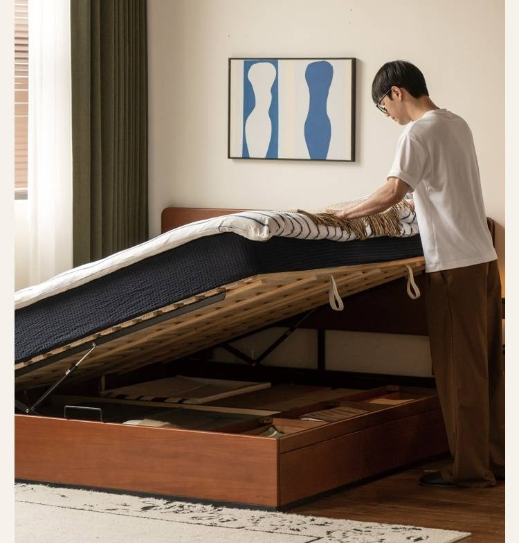 Poplar Solid Wood Bauhaus Box Bed