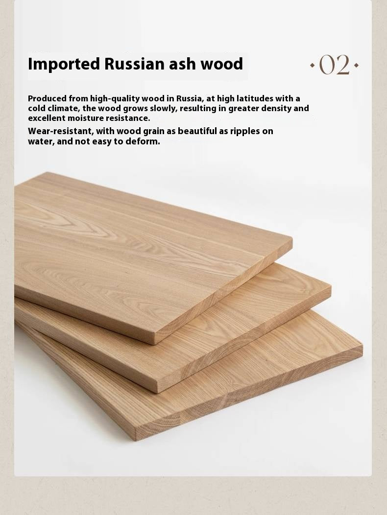 Ash Solid Wood French Retro TV Cabinet