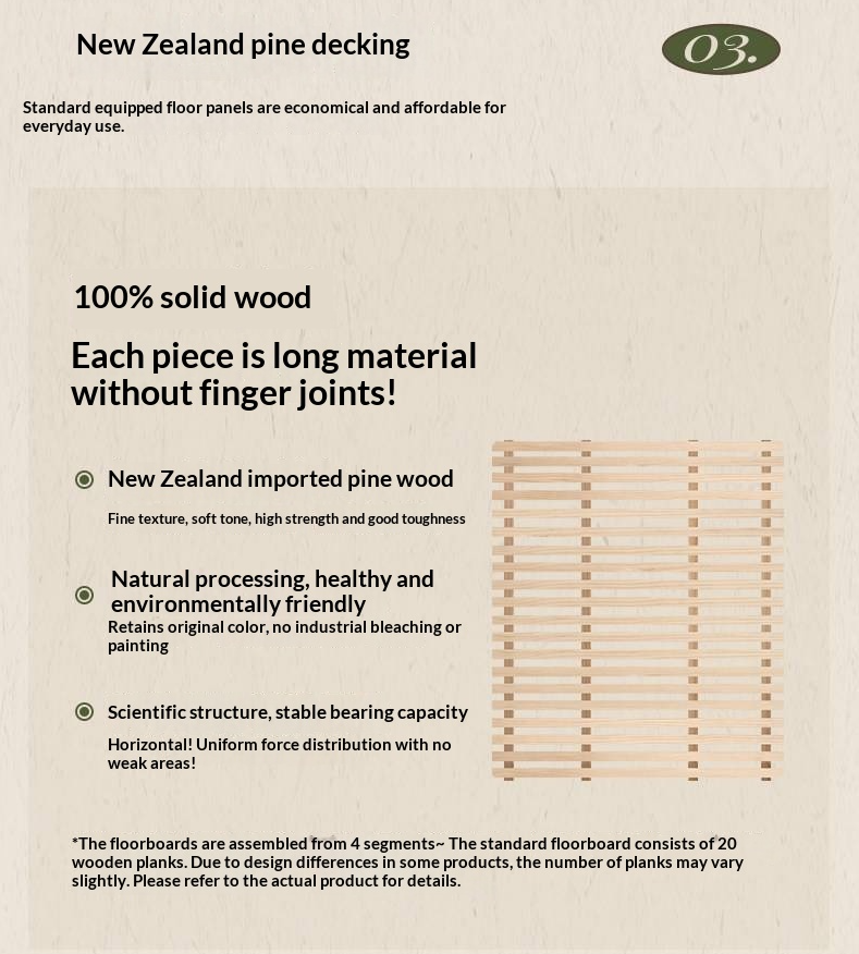 Ash Solid Wood Bed — American Retro Style