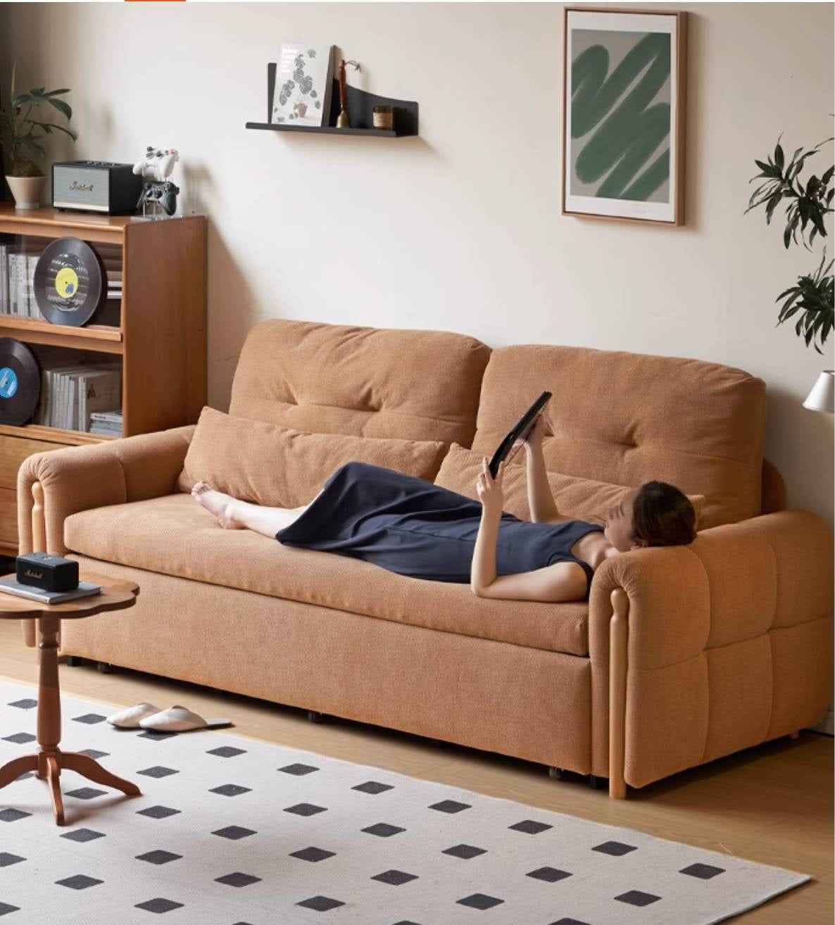 Fabric retractable Sofa Bed