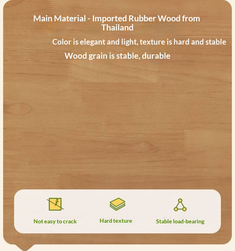 Rubberwood Solid Wood Children's Bed Modern Loft Bed