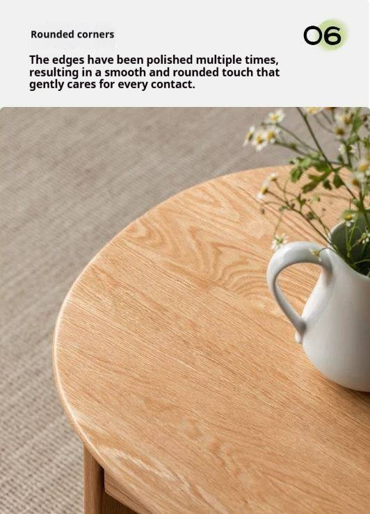 Oak, Beech Solid Wood Storage Coffee Table