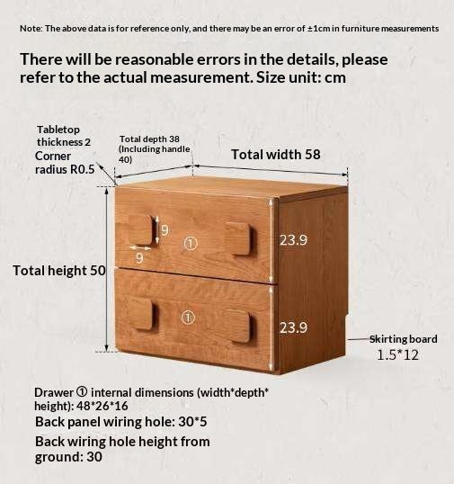 Cherry Solid Wood TV Stand with Multi-Functional Storage Modules