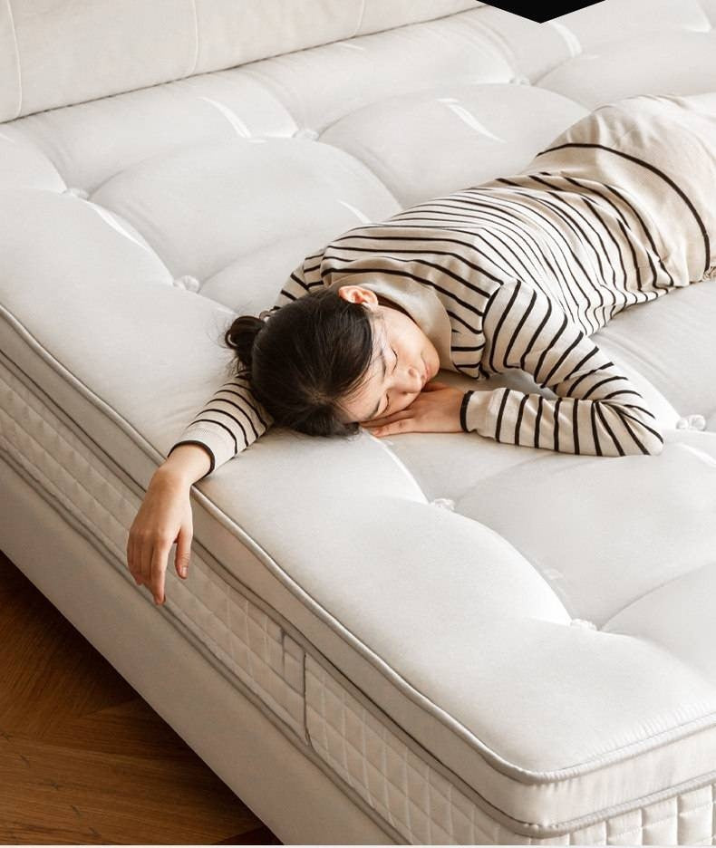Eco-Friendly Button-Down Glue-Free Mattress — Anti-Mite Spring Mattress, Simmons Thick Design