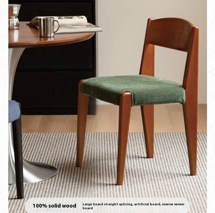 Set 4 pcs Beech, Oak Solid Wood Retro Style Dining Chair.