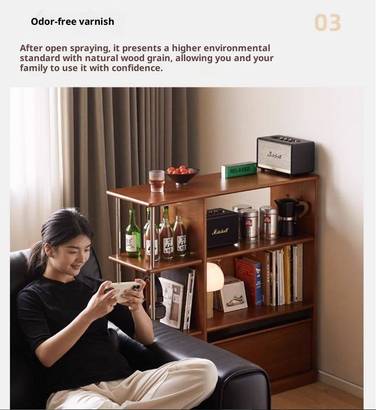 Poplar Solid Wood Bauhaus Style Bookcase