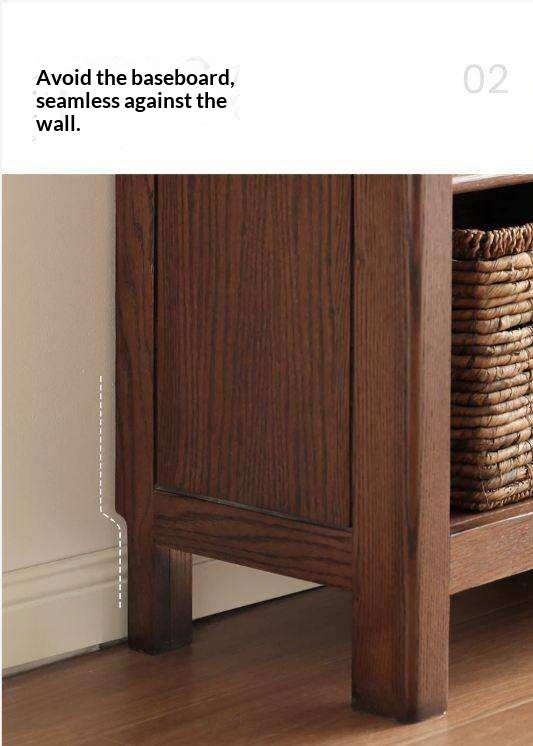 Solid Rubberwood Modern Bookcase