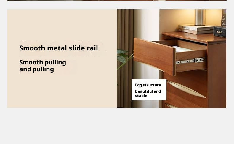 Poplar Solid Wood Vintage Style Side Cabinet.