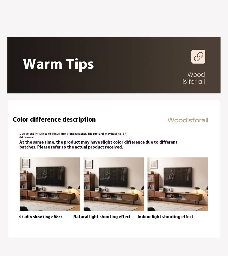 Black Walnut, Oak Solid Wood Sliding Doors TV Cabinet.