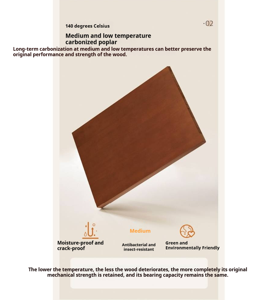 Poplar Solid Wood Vintage Soft Backrest Bed