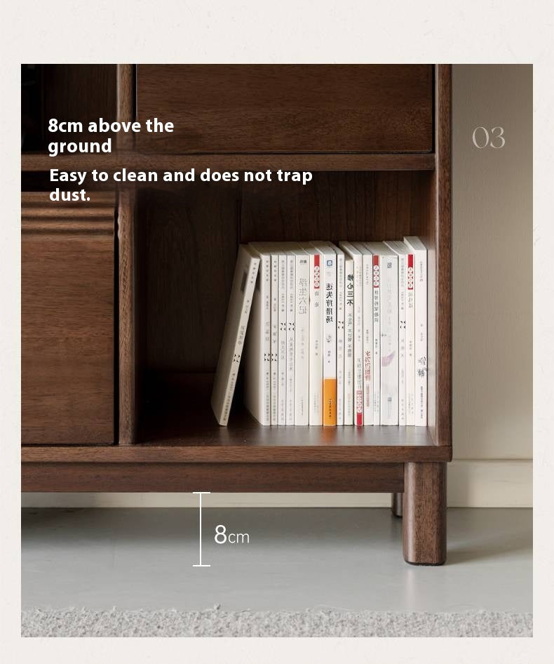 Sandalwood Solid Wood Combination Bookshelf
