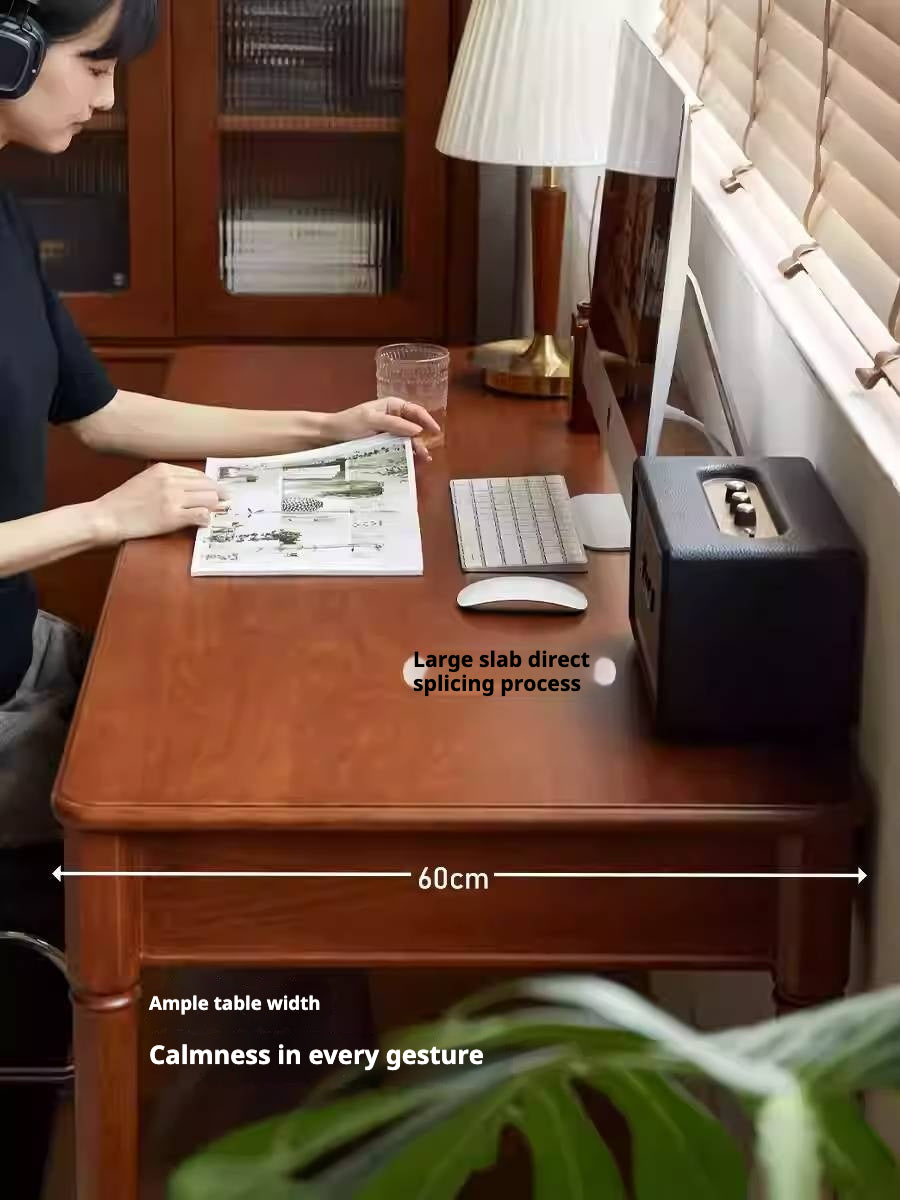 Poplar Solid Wood Medieval Style Desk