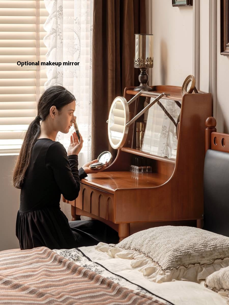 Poplar Solid Wood Multifunctional Vanity Table.